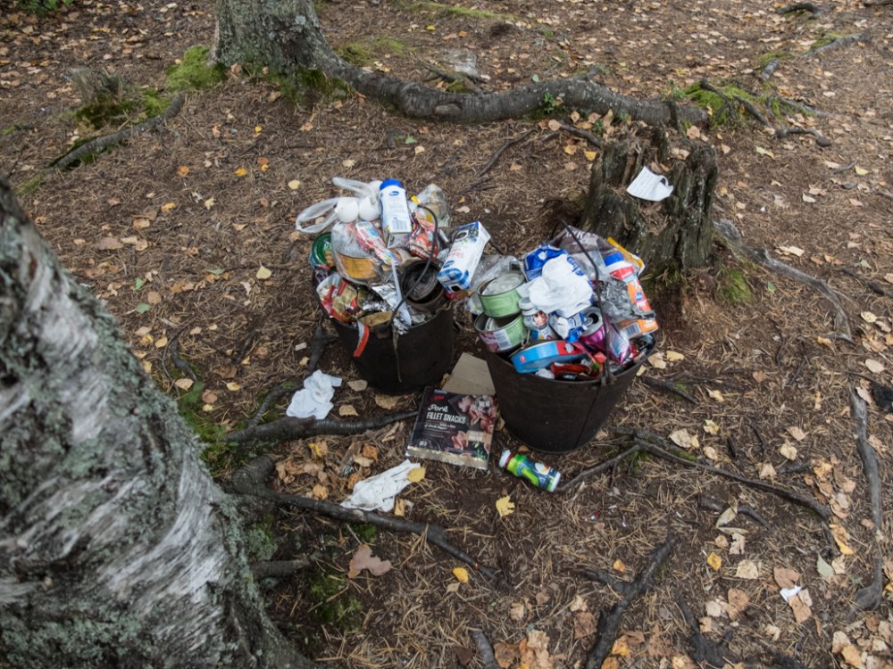 C'mon, take your trash with you!